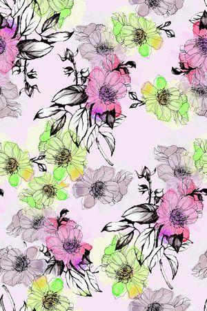 水彩印花华亿平台图片