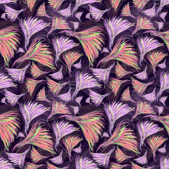 羽毛印花华亿平台图片