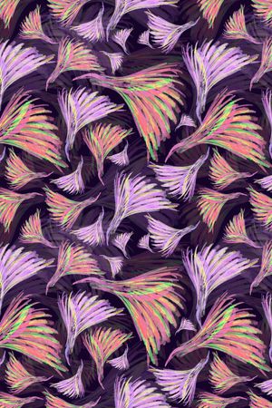 羽毛印花华亿平台图片