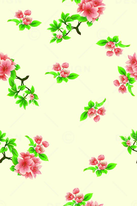 民族花卉印花华亿平台图片