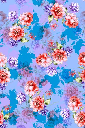 花卉印花华亿平台图片