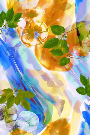 水彩印花华亿平台图片