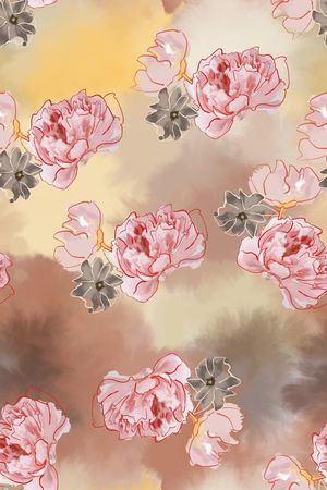 写意印花华亿平台图片