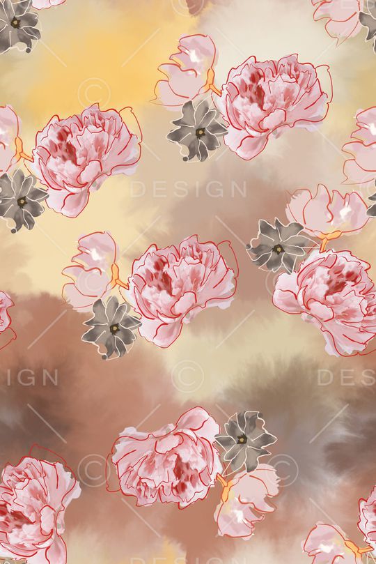 写意印花华亿平台图片