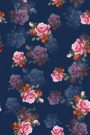 连衣裙印花华亿平台图片