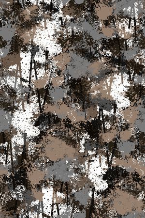 抽象男装印花华亿平台图片