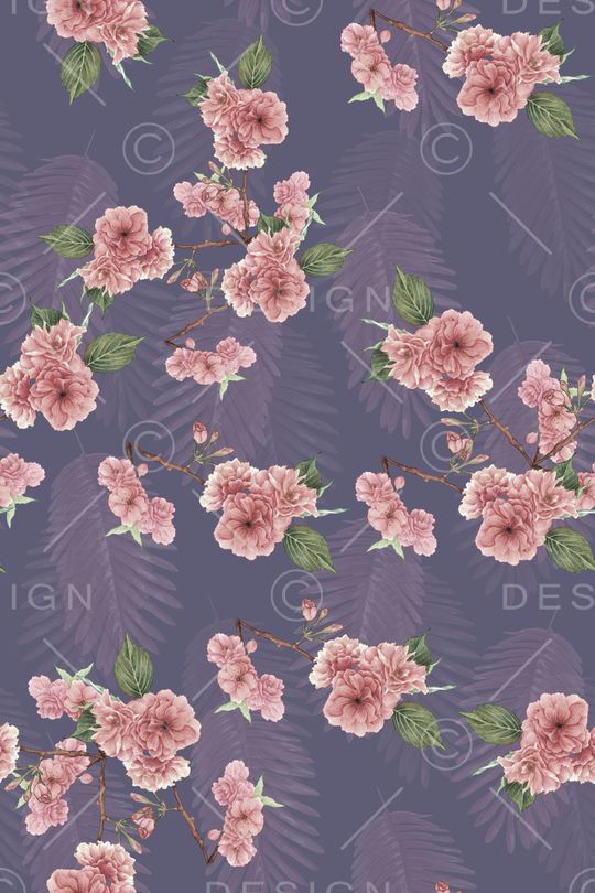 花卉印花华亿平台图片