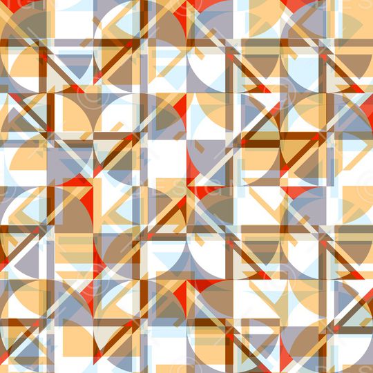 几何花卉印花华亿平台图片