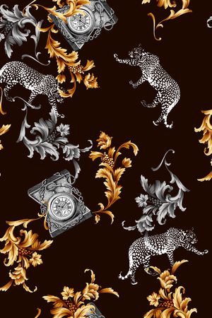 复古印花华亿平台图片