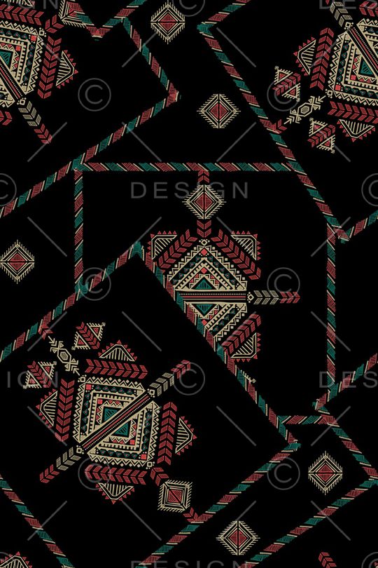 民族风印花华亿平台图片