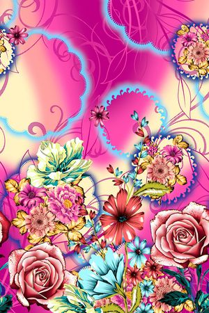 数码定位花印花华亿平台图片