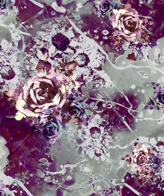 水墨肌理印花华亿平台图片