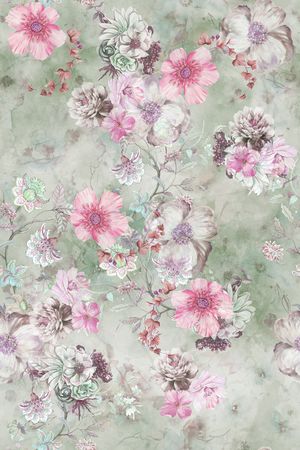 抽象花卉印花华亿平台图片