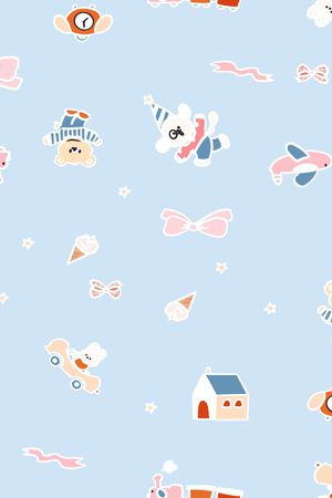 蝴蝶结印花华亿平台图片