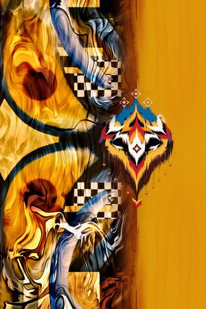 抽象印花华亿平台图片