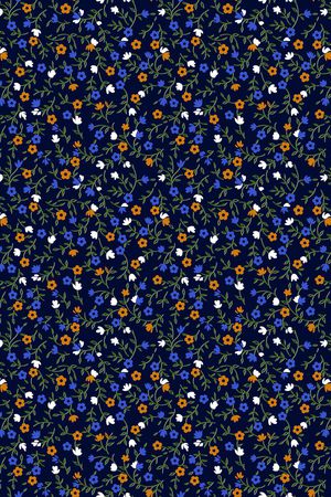 清爽底花卉印花华亿平台图片