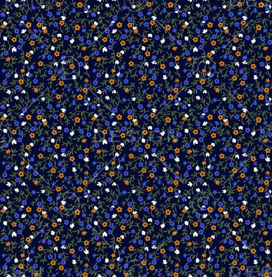 清爽底花卉印花华亿平台图片