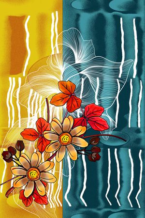 定位花印花华亿平台图片