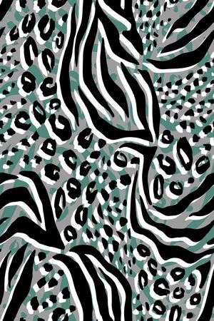 豹纹印花华亿平台图片