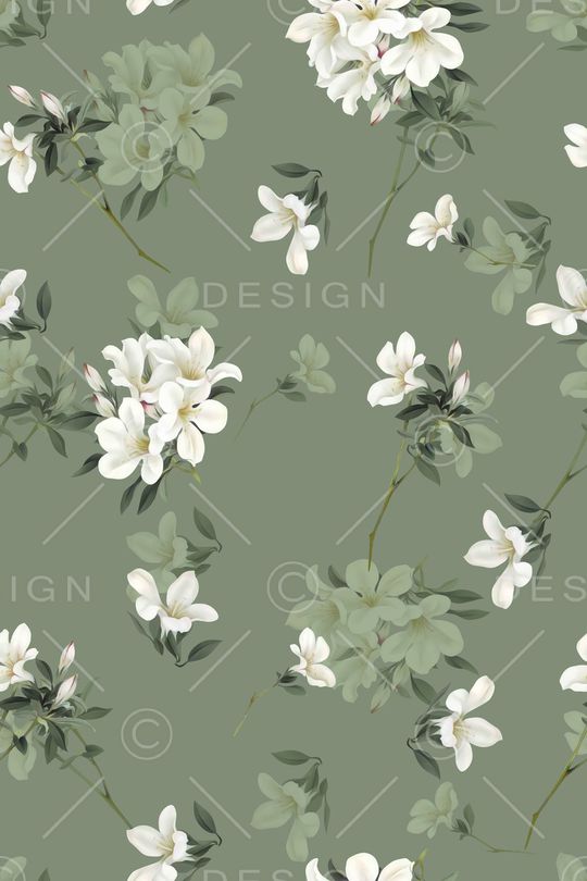 清爽底花卉印花华亿平台图片