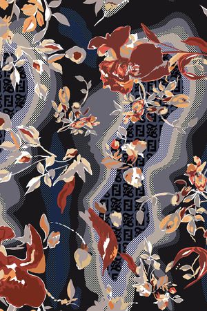 几何印花华亿平台图片