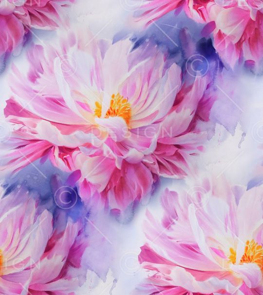 牡丹印花华亿平台图片