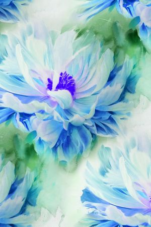 牡丹印花华亿平台图片