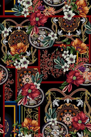 民族风印花华亿平台图片