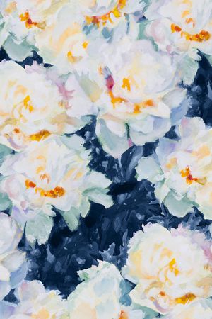 牡丹印花华亿平台图片