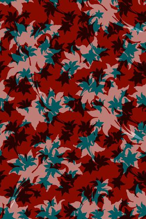 绿植树叶印花华亿平台图片