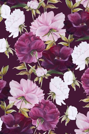 牡丹印花华亿平台图片