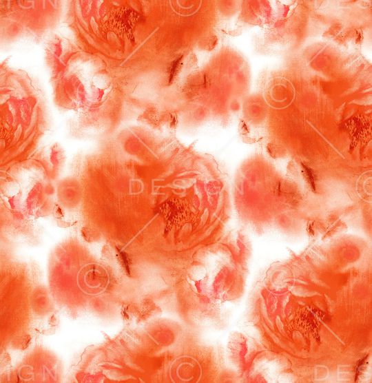 手绘大花印花华亿平台图片