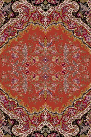 民族花纹印花华亿平台图片