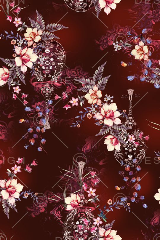 年轻女性印花华亿平台图片