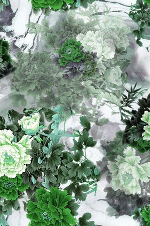 牡丹印花华亿平台图片