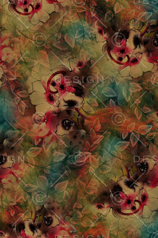 中国风香云纱印花华亿平台图片