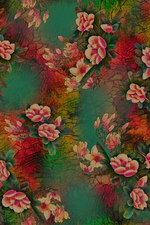 中国风香云纱印花华亿平台图片