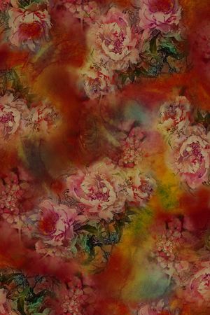 中国风香云纱印花华亿平台图片