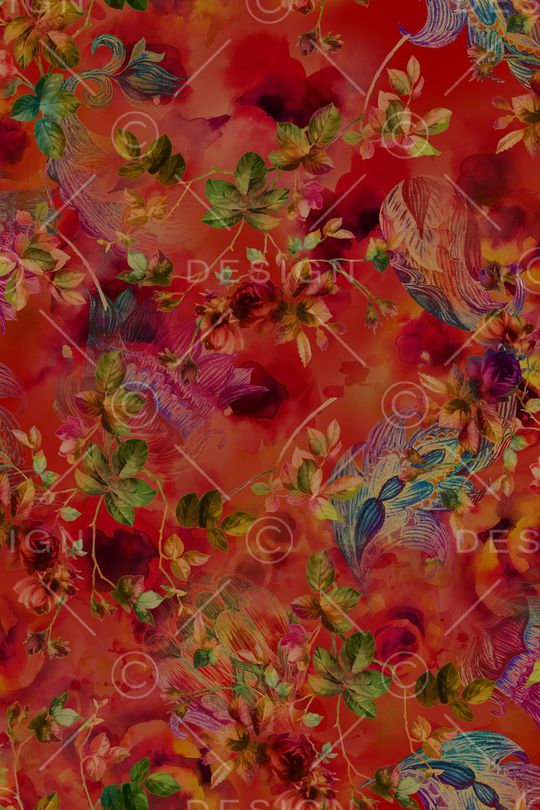 中国风香云纱印花华亿平台图片