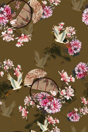 动物头印花华亿平台图片