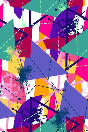 抽象男装印花华亿平台图片