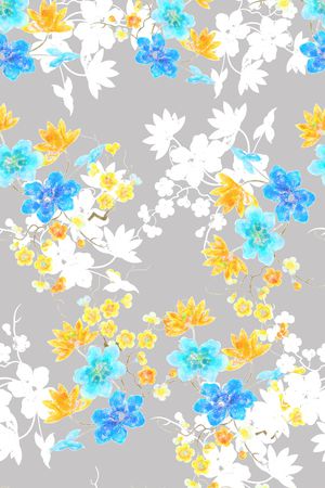 连衣裙印花华亿平台图片