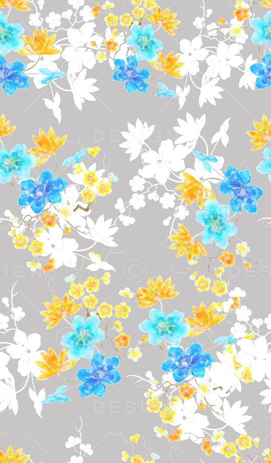 连衣裙印花华亿平台图片