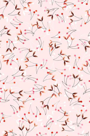 清爽底花卉印花华亿平台图片