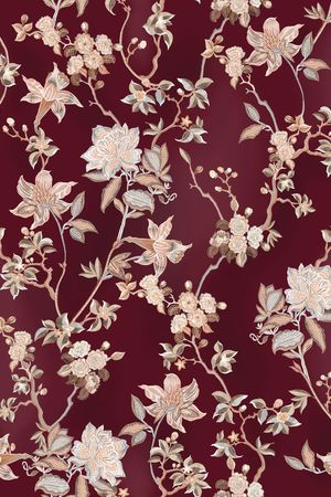 连衣裙印花华亿平台图片