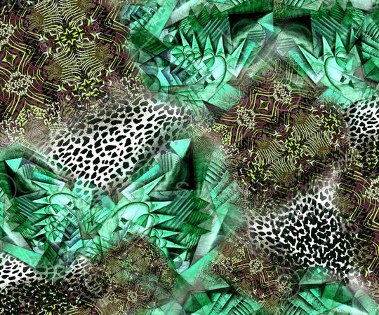 豹纹印花华亿平台图片