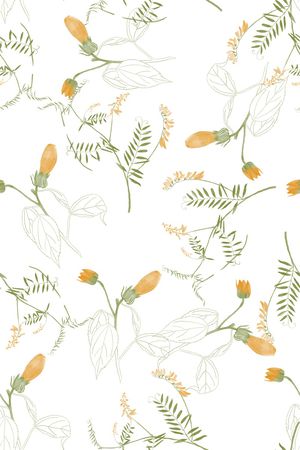 清爽底花卉印花华亿平台图片