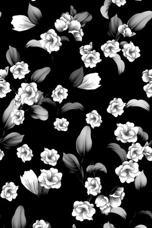 黑白华亿平台印花华亿平台图片