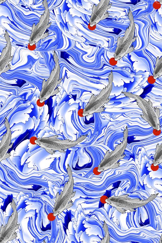 漩涡印花华亿平台图片