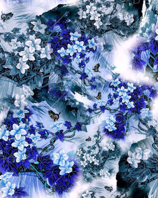 中国风印花华亿平台图片